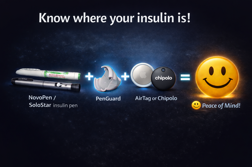 PenGuard NovoStar Chip. Tracking adapter for insulin pens (Chipolo Android/Samsung)